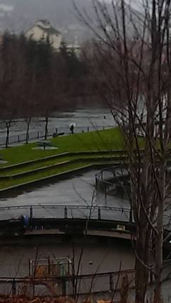 Copyright ©Jane H. Johann, 2016 Whatcom Creek: "Lady with an Umbrella"